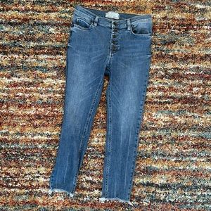 Free People Button-Fly Jeans Size 8-Short Waist 29